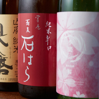 We are proud of our local sake from all over Japan ◎ "Ishihara" original brands are also popular