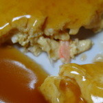 かたおか食堂 - 蟹の身も入った美味しい蟹玉