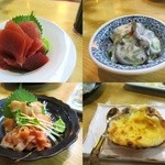 食事処 ときわ - まぐろぶつ・氷頭なます・赤貝刺し・カニ甲羅グラタン