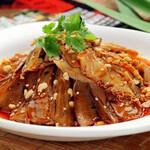 横浜中華街 四川麻婆 - 牛もつのマーラー和え