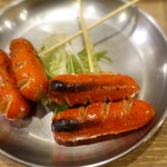 串カツの中村屋 - 串焼き（赤ウインナー）