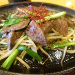居酒屋 ひなた - レバニラ炒め　