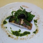 リストランテ ヴォナ フォルトゥーナ - ＜2012年9月＞館山産のスズキのソテー　サルサヴェルデのソース