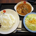 松屋 - マッサマンカレー 並　野菜セット