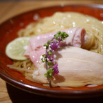 味噌らーめん 柿田川 ひばり - 昆布水の味噌つけ麺