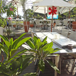 海辺の途中 - テラスの西日（１）