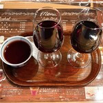 カフェ&ワインバー 葡萄酒一番館 - ワイン3種飲みくらべ