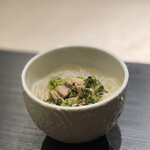 蓮心 - 野沢菜と鴨の汁ビーフン