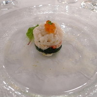 ダイニングルーム - 新鮮な帆立貝とタラバ蟹のアンサンブル　香り立つ柚子と共に