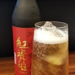 Imaishi Hanten Suzuka - お酒②塔牌紹興酒　紅琥珀　無濾過瓶詰5年・ソーダ割(紹興酒、中国)