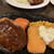 バンビ - 料理写真:ハンバーグとクリームコロッケ
