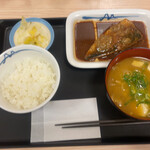 Matsuya - 3日目 さばの味噌煮定食豚汁変更 850円