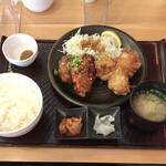 ガスト - 合盛り定食　もも3個＋甘とろ3個