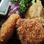 レストラン香味屋 - 牛たんコロッケ＋ひれかつなど