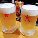 Ichi I - キンキンに冷えたビールは寒い夜でもおいしい