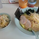 Ramen Shoppu - ラーメン ネギ増し＆ネギ丼