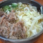 麺許皆伝 - 肉うどん450円