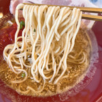 えびそば 金行 - 海老蕃茄拉麺の麺