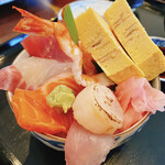 Sushi Ishida - 海鮮丼アップ、別角度から！