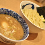 つじ田 - 料理写真:濃厚味玉つけ麺（１，０００円）＋つけ麺大盛り（１２０円）２０２１年４月