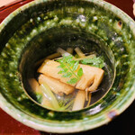 おみ乃 - ・筍と根三つ葉の揚げ出し