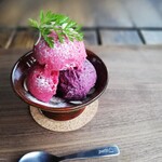 ボタニカル ライフ ギャラリー 宙 - 料理写真:自家製ジェラートセット￥７００（税込）