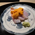 御料理 ふじ田 - キンメダイとウニ