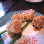Sakenomidokoro Hanauta - 大人気の葉しょうがの肉巻き揚げ（１本 ２００円）