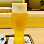 日本橋 蕎ノ字 - ◎生ビールで乾杯！