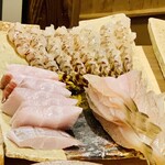 日本橋 蕎ノ字 - ◎厳選さるた旬の食材。車海老、きす、太刀魚。