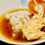 日本橋 蕎ノ字 - ◎足のカリカリさと、海老みその味わいが格別に美味い。