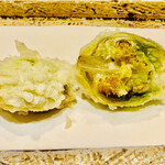 日本橋 蕎ノ字 - ■ふきのとう
      ◎掛川産のふきのとうはほんのり苦味もあり春の香りがする。