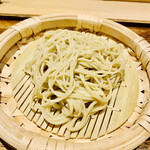 日本橋 蕎ノ字 - ◎蕎麦粉は青森白神産地産と静岡の川根本町産の粉を混ぜて使用。