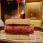 おにく 花柳 - カツサンド