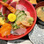 すし魚菜 かつまさ - ランチの海鮮丼　味噌汁、コーヒー付き　2021.03