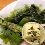 麺屋 六感堂 - わかめラーメン (白はまぐり出汁の塩バター風味)