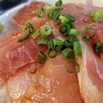 塩そば専門店 桑ばら - 鮪丼と鰹節の塩かけそば定食