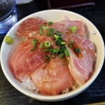 塩そば専門店 桑ばら - 鮪丼と鰹節の塩かけそば定食