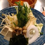 Shabushabu Yama Warau - 野菜盛り。