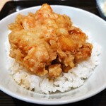 てんぷら 近藤 - 才巻海老と小柱のかき揚げ・天丼(大盛り)