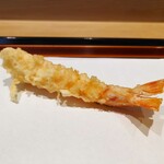 てんぷら 近藤 - 車海老・胴