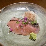 日本料理FUJI - 軽く炙った黒むつ。茗荷と花穂と