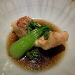 日本料理FUJI - 糸撚鯛と青梗菜の煮付け。花山椒で