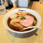 Ramen にじゅうぶんのいち - 醤油そば(味玉入り)　1,070円　+　麺大盛り　200円