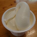 湧水茶屋 - 2021.04・湧水定食 1000円　豆乳ソフト、これ美味しい