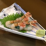 お食事 季節料理 やまいち - もさ海老刺身　¥1,200