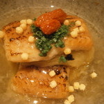 神保町 傳 - 秋茄子と穴子のみぞれ煮