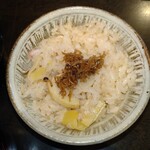 Oryouri Shiojiran - 桜えび、筍炊き込みご飯