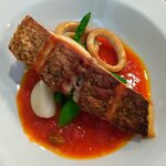 マルヤマ - ■マダイのポアレ  ～トマトソースガルダモン風味