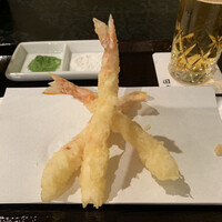 京都 天ぷら圓堂 岡ざき邸 - 海老3尾